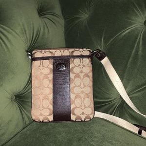 Early 2000's Brown Coach Monogram Crossbody